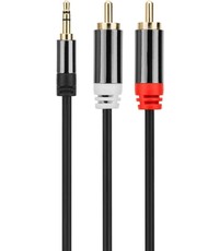 Ntech Audio kabel rca naar stereo jack 1,8 meter Ntech