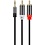 Ntech rca kabel - male jack - aux kabel - mini jack kabel