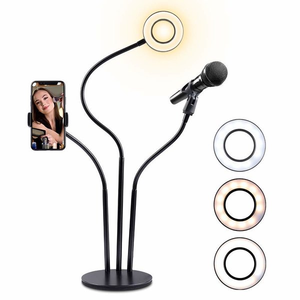 Ntech Selfie light - Selfie stand - ring light