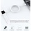 Ntech Draadloze Oplader Geschikt voor de Apple Watch Magnetische Oplaadkabel USB - C voor Apple Watch Series 1 / 2 / 3 / 4 / 5 / 6 / 7 / 8 / 9 / SE (2) / Ultra (2) Wit
