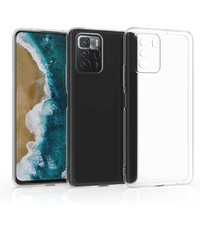 Ntech Xiaomi  Poco M3 Transparant Hoesje met Glas Screenprotector Ntech