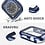 Ntech Hoesje Geschikt voor Apple Watch Donkerblauw - watch case 42 mm - apple watch