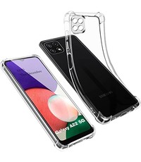 Ntech Samsung A22 5G hoesje shock proof transparant - Galaxy A22 5G Silicone Hoesje Samsung Galaxy A22