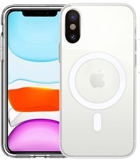 Ntech iPhone Xs Max met Oplaadfunctie Hoesje Transparant Ntech