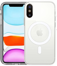 Ntech iPhone XR met Oplaadfunctie Hoesje Transparant Ntech