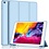 Ntech ipad 2017 hoes met pencil houder bookcase Licht Blauw - iPad 2018 hoes met pencil smart cover - ipad hoes 6e generatie - iPad hoes met apple Pencil Vakje