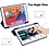 Ntech ipad 2021 hoes met pencil houder smart bookcase Donker Blauw - ipad hoes 9e generatie 10.2 - ipad hoes 2021 cover met apple Pencil Vakje