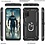 Ntech  Samsung A03 Hoesje Anti-Shock Hybrid Armor hoesje Zwart - Samsung Galaxy A03 kickstand Ring houder TPU backcover hoesje - met screenprotector Galaxy A03 - 2 pack