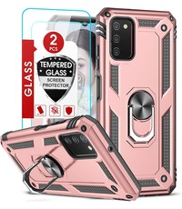 Ntech Samsung A03 Hoesje Anti-Shock Hybrid Armor hoesje Rose Goud