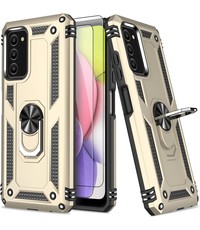 Ntech Samsung A03 Hoesje Anti-Shock Hybrid Armor hoesje Goud