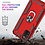 Ntech  Samsung A03 Hoesje Anti-Shock Hybrid Armor hoesje Rood - Samsung Galaxy A03 kickstand Ring houder TPU backcover hoesje - met screenprotector Galaxy A03 - 2 pack