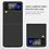 Ntech Hoesje Geschikt Voor Samsung Galaxy Z Flip 4 hoesje Carbon Fiber Slim Protective Cover zwart - Hoesje Hoesje Geschikt Voor Samsung Galaxy Z Flip 4 Silicone hoesje