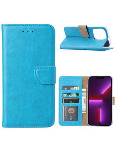 Ntech iPhone 14 Plus Hoesje BookCase Blauw