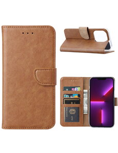Ntech iPhone 14 Plus Hoesje BookCase Bruin