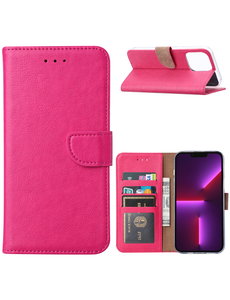 Ntech iPhone 14 Pro Max Hoesje BookCase Roze