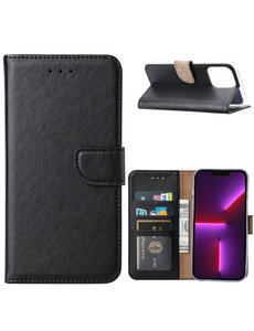 Ntech iPhone 14 Pro Max Hoesje BookCase Zwart