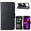 Ntech Hoesje Geschikt voor iPhone 14 Pro Max portemonnee Bookcase – Zwart
