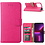 Ntech Hoesje Geschikt voor iPhone 14 Pro portemonnee Bookcase – Roze