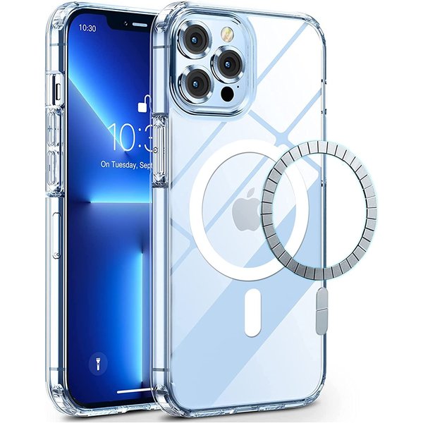 Ntech Hoesje Geschikt voor iPhone 14 Plus Magsafe hoes - Hoesje Geschikt voor iPhone 14 Plus hoesje Transparant Shockproof anti cover