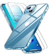 Ntech iPhone 14 Plus Hoesje transparant Anti Shock silicone hoesje