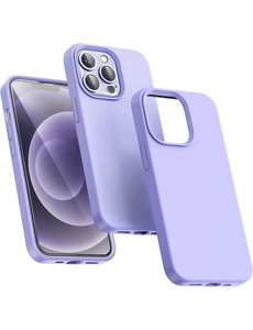 Ntech iPhone 14 Pro Max hoesje Silicone case Lila