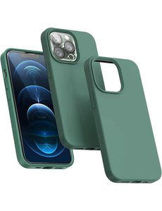 Ntech iPhone 14 Pro Max hoesje Silicone case Pine Groen