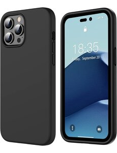 Ntech iPhone 14 Pro hoesje Silicone case Zwart