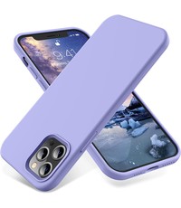 Ntech iPhone 14 Pro hoesje Silicone case Lila