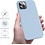 Ntech Hoesje Geschikt voor iPhone 14 Pro – Liquid Siliconen Backcover – Licht Blauw