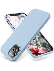 Ntech iPhone 14 Pro hoesje Silicone case Licht Blauw