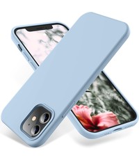 Ntech iPhone 14 Plus hoesje Silicone case Licht Blauw