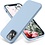 Ntech Hoesje Geschikt voor iPhone 14 Plus – Liquid Siliconen Backcover – Licht Blauw