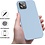 Ntech Hoesje Geschikt voor iPhone 14 Plus – Liquid Siliconen Backcover – Licht Blauw