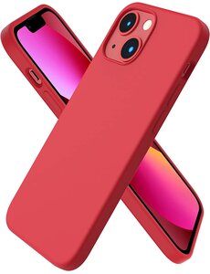 Ntech iPhone 14 Plus hoesje Silicone case Rood