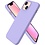 Ntech Hoesje Geschikt voor iPhone 14 Plus – Liquid Siliconen Backcover – Lila