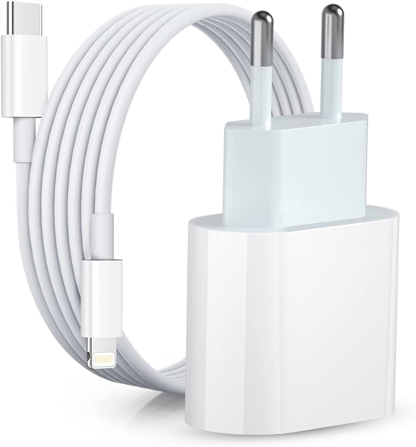 14 Pro Max lader USB-C Adapter - Oplader iPhone 14 Pro Max + iPhone Oplader Kabel 1 Meter USB C Oplader 20w iPhone Lader - Oplaadstekker USB-C voor Apple iPhone 14 /14 Pro Max - Phonecompleet.nl