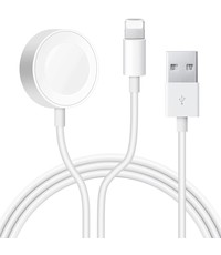 Ntech Apple Watch Oplader - Draadloos Opladekabel Magnetic 2 in 1 iWatch