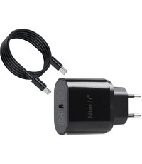 Ntech Oplader - voor iPhone  met USB C kabel 25W Snellader Zwart