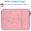 Ntech Hoes Geschikt voor Macbook air M2 hoes Sleeve Spatwater proof Licht Rose - Mabook Air hoes 13.3 met handvat & ruimte voor accessoires - Hoes Geschikt voor Macbook Air 2022 hoes - Hoes Geschikt voor Macbook air M2 case