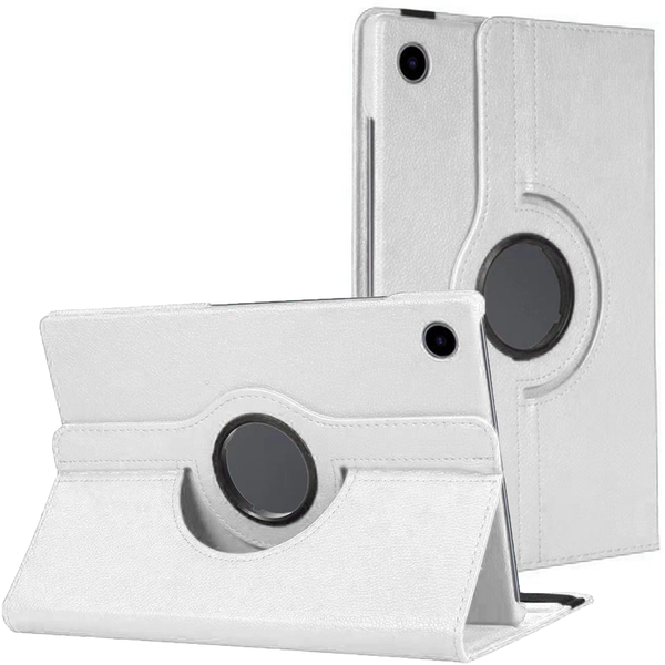 Ntech Hoes Geschikt voor Samsung Galaxy Tab A8 hoes draaibare case - Hoes Geschikt voor Samsung Galaxy Tab A8 (10.5inch) 2021 - Tablet hoes met standaard - beschermhoes - Wit