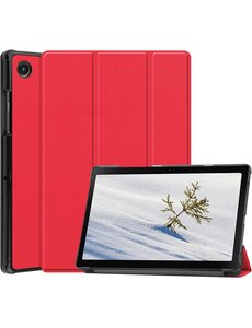 Ntech Samsung Galaxy Tab A8 hoes Tri-fold Rood