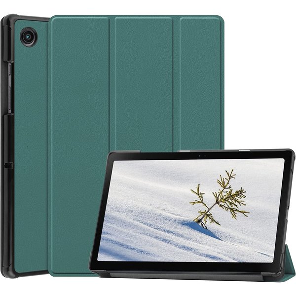 Ntech Hoes Geschikt voor Samsung Galaxy Tab A8 (2021 & 2022) hoes – tri-fold bookcase met auto/wake functie - 10.5 inch – Groen