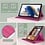 Ntech Hoes Geschikt voor Samsung Galaxy Tab A8 hoes – Hoes Geschikt voor Samsung Galaxy Tab A8 (2021 / 2022) hoes – 360° draaibaar tablethoes – Pink