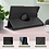 Ntech Hoes geschikt voor Samsung Galaxy Tab A8 – Samsung tab A8 (2021 / 2022) geschikt hoes – 360° draaibaar tablethoes – Zwart