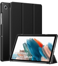 Ntech Samsung Galaxy Tab A8 hoes Tri-fold Zwart