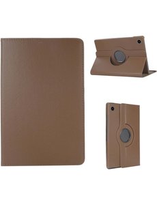 Ntech Samsung Galaxy Tab A8 hoes draaibaar Bruin