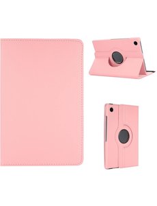 Ntech Samsung Galaxy Tab A8 hoes draaibaar Licht Roze