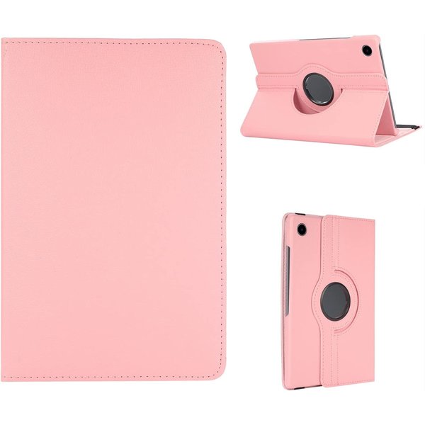 Ntech Hoes Geschikt voor Samsung Galaxy Tab A8 hoes – Hoes Geschikt voor Samsung Galaxy Tab A8 (2021 / 2022) hoes – 360° draaibaar tablethoes – Licht Roze