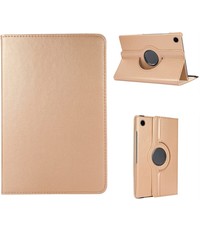 Ntech Samsung Galaxy Tab A8 hoes draaibaar Goud