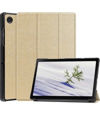 Ntech Samsung Galaxy Tab A8 hoes Tri-fold Goud